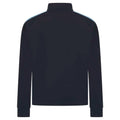 Navy-Sky - Back - Finden & Hales Mens Contrast Panel Knitted Tracksuit Top