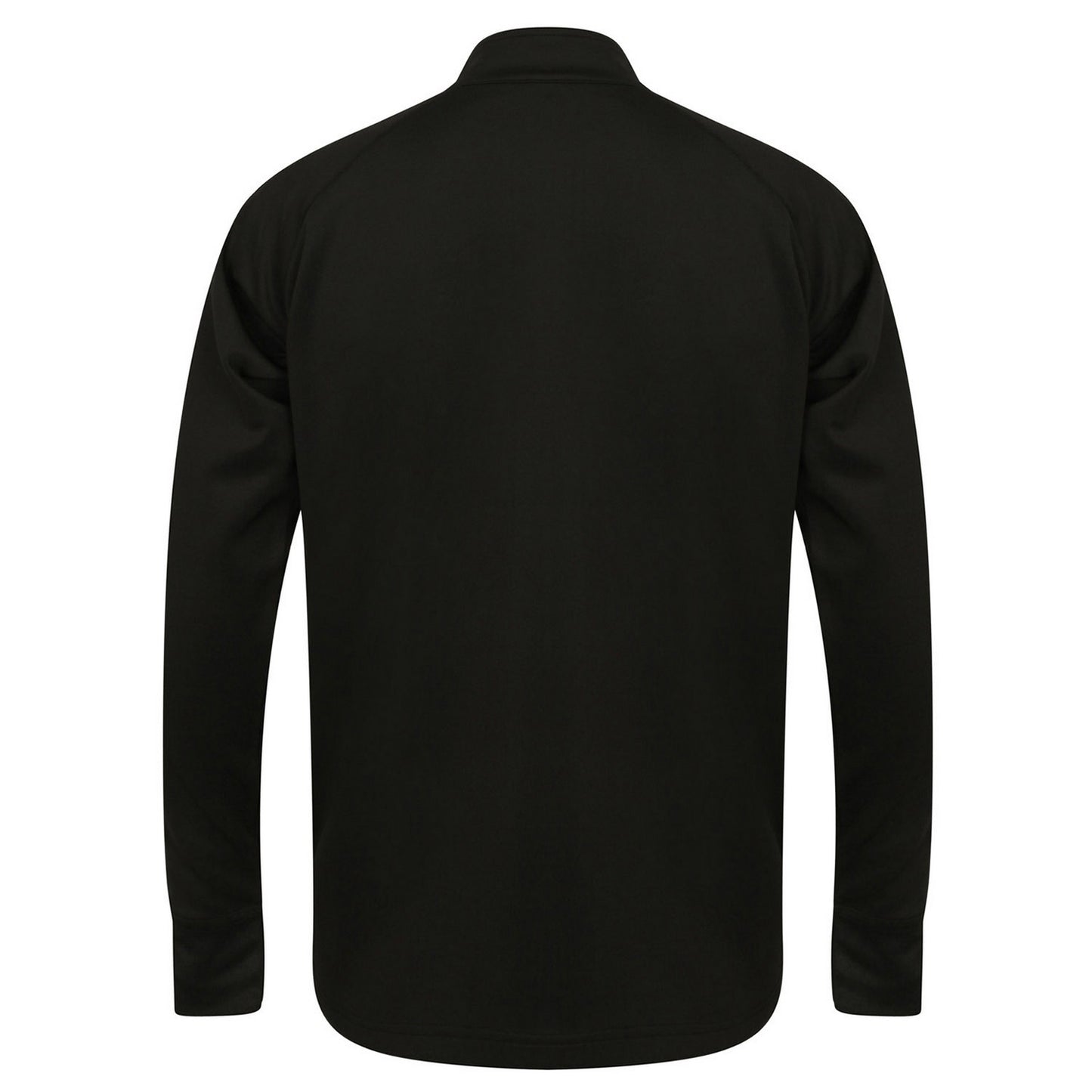 Black-Gunmetal Grey - Back - Finden & Hales Mens Contrast Panel Knitted Tracksuit Top
