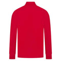 Red-White - Back - Finden & Hales Mens Contrast Panel Knitted Tracksuit Top