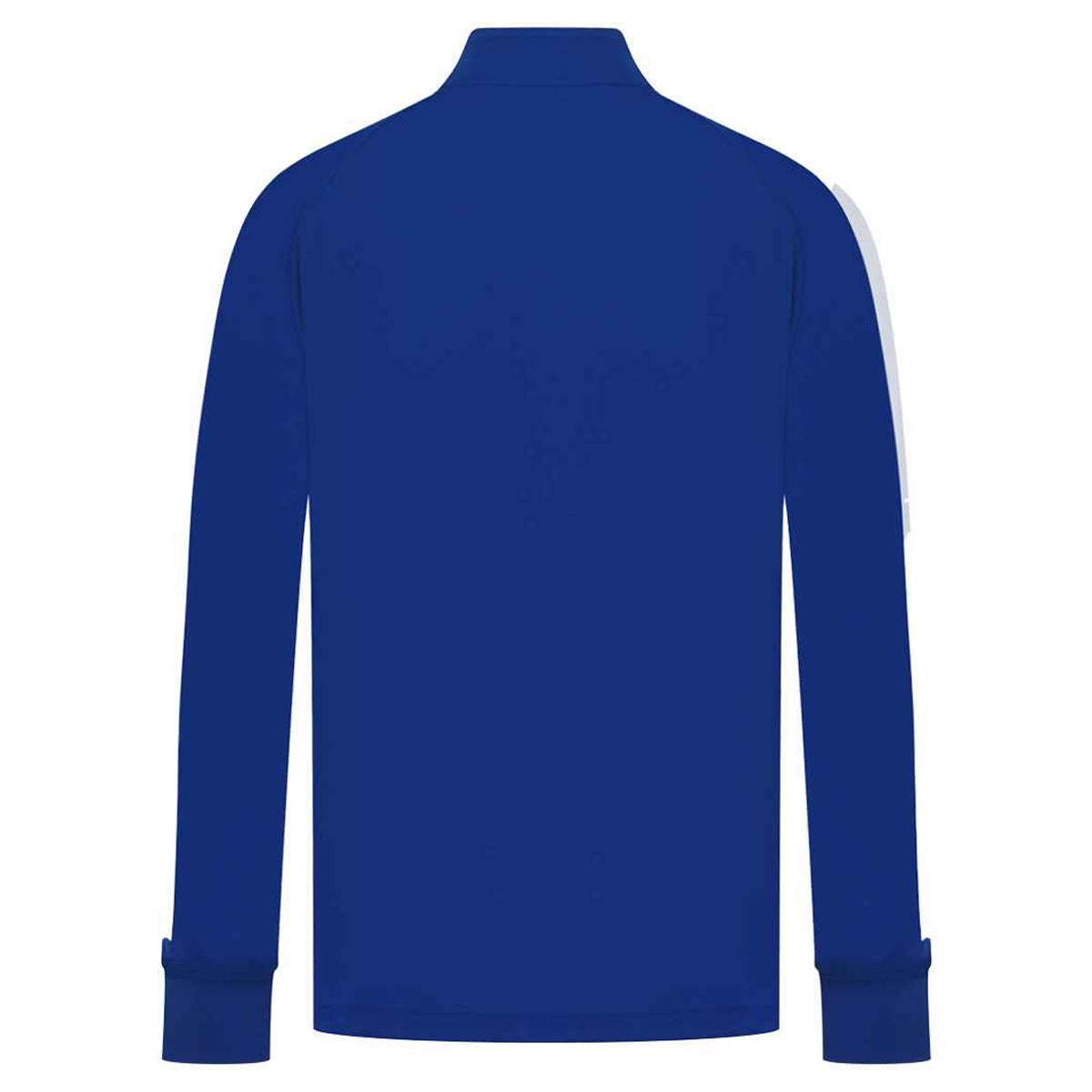 Royal Blue-White - Back - Finden & Hales Mens Contrast Panel Knitted Tracksuit Top