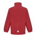 Red - Back - Result Childrens-Kids Polartherm Zip Neck Fleece Top