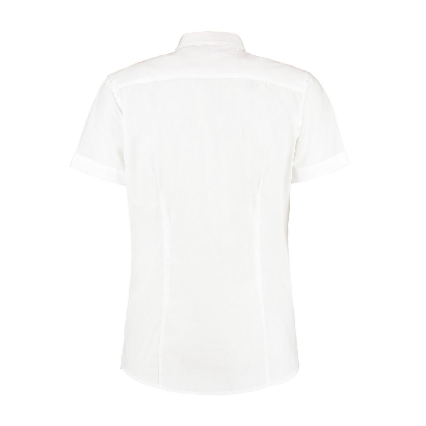 White - Back - Kustom Kit Womens-Ladies Workforce Short-Sleeved Blouse