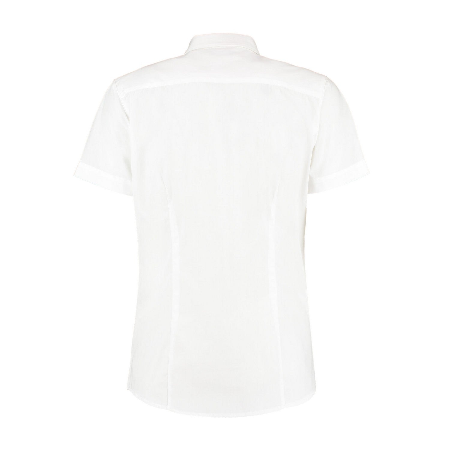 White - Back - Kustom Kit Womens-Ladies Workforce Short-Sleeved Blouse