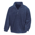 Navy - Front - Result Unisex Adult Polartherm Fleece Top