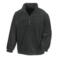 Black - Front - Result Unisex Adult Polartherm Fleece Top