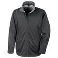 Black - Front - Result Core Mens Plain Soft Shell Jacket