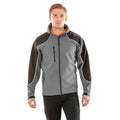 Grey-Black - Side - WORK-GUARD by Result Unisex Adult Ice Fell Hooded Soft Shell Jacket