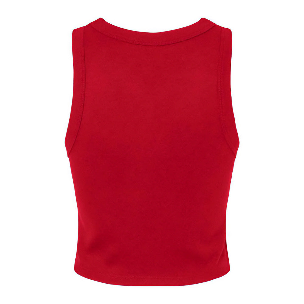 Solid Red - Back - Bella + Canvas Womens-Ladies Tank Top