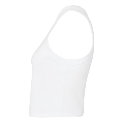 Solid White - Side - Bella + Canvas Womens-Ladies Tank Top
