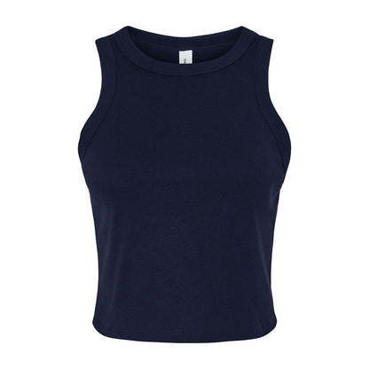 Solid Navy - Front - Bella + Canvas Womens-Ladies Tank Top