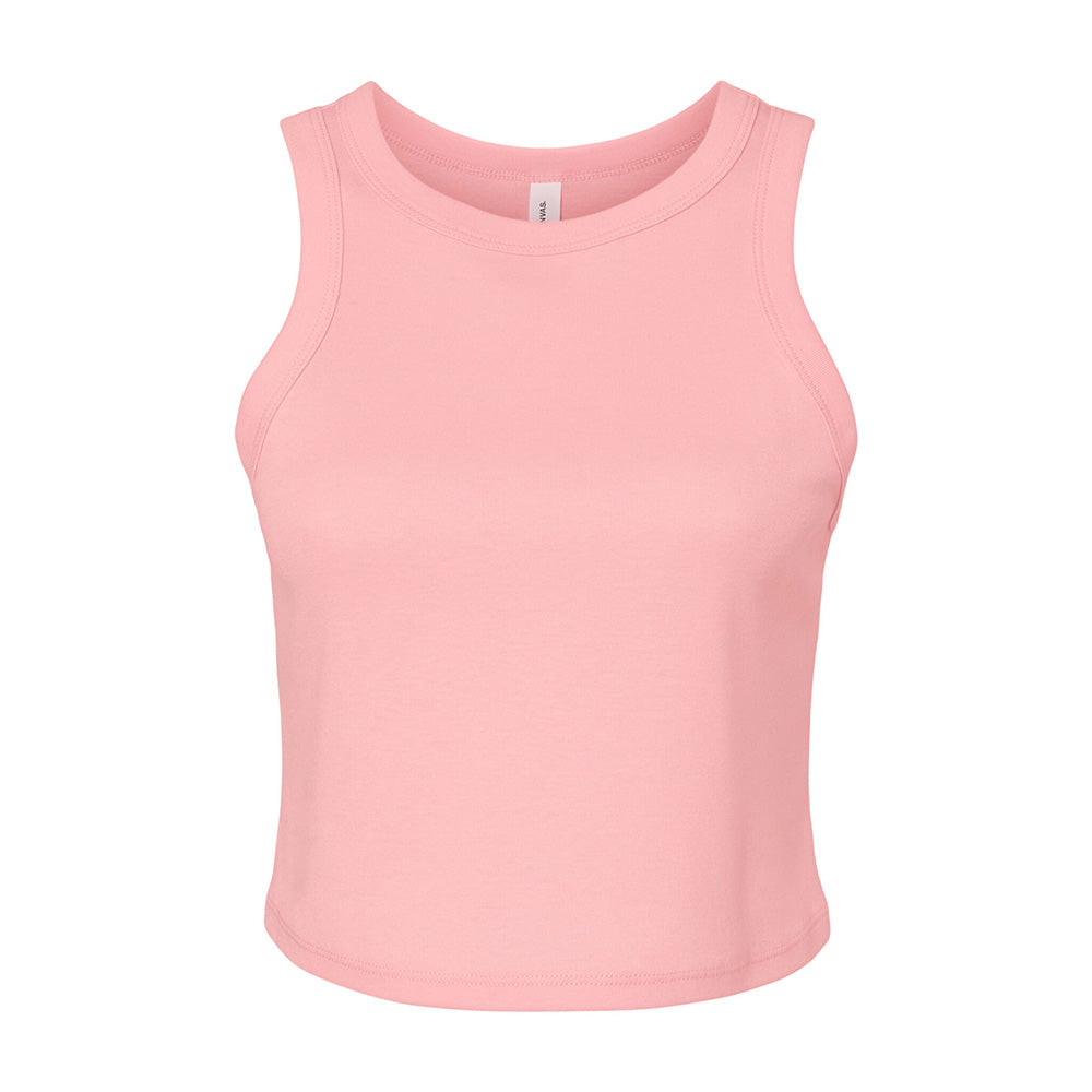 Solid Pink - Front - Bella + Canvas Womens-Ladies Tank Top