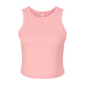 Solid Pink - Front - Bella + Canvas Womens-Ladies Tank Top