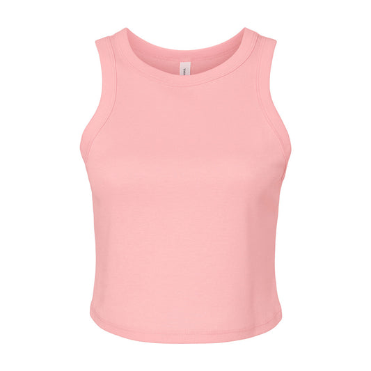 Solid Pink - Front - Bella + Canvas Womens-Ladies Tank Top