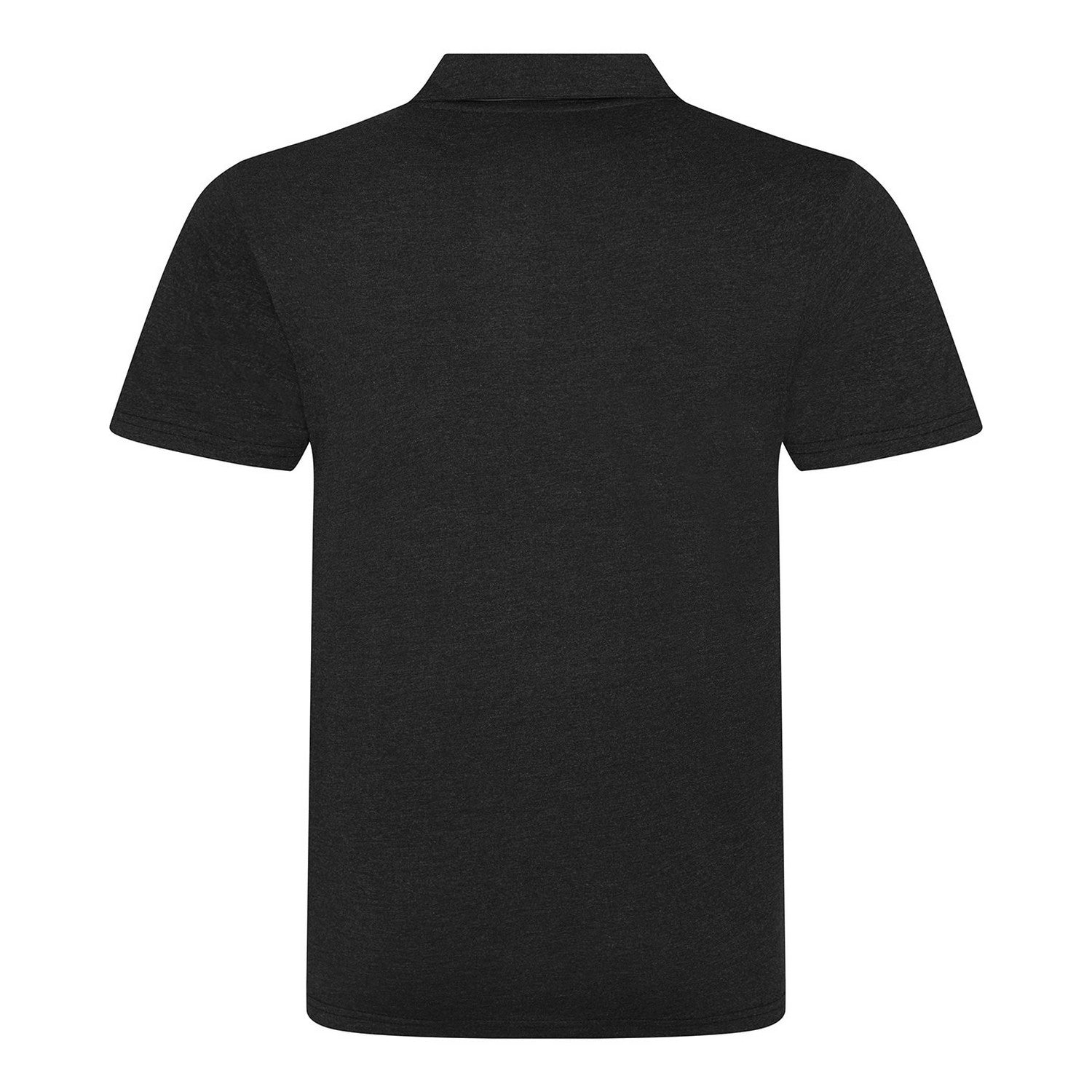 Black - Back - Awdis Mens Heather Triblend Polo Shirt