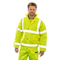 Hi Vis Yellow - Side - Result Core Mens Core Hi-Vis Blouson Jacket