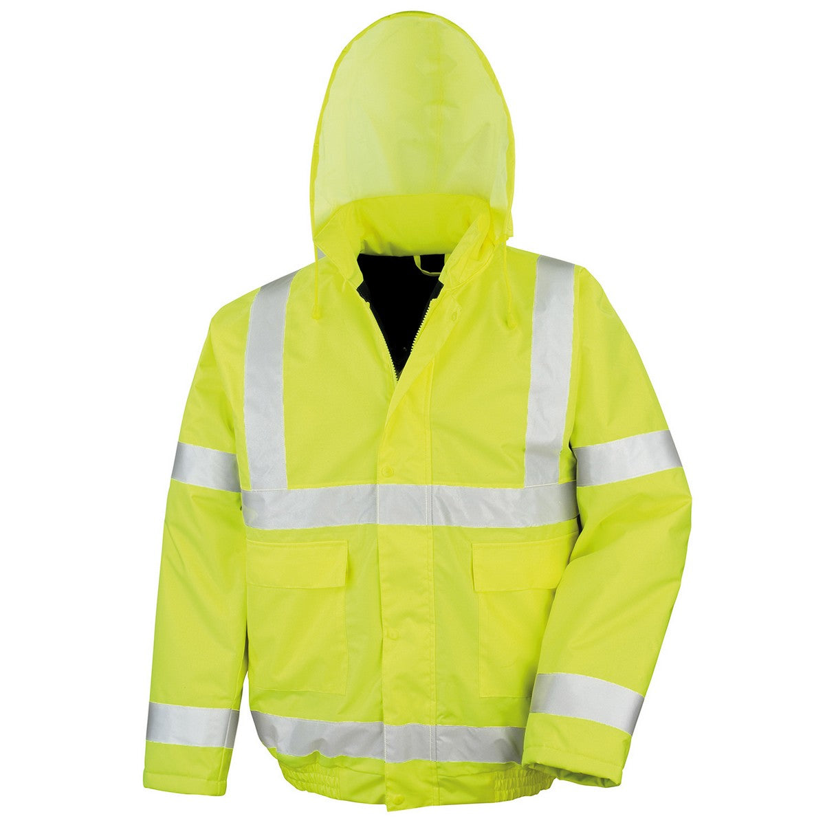 Hi Vis Yellow - Front - Result Core Mens Core Hi-Vis Blouson Jacket