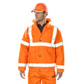 Orange - Back - Result Core Mens Core Hi-Vis Safety Blouson Jacket