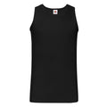 Black - Front - Fruit of the Loom Unisex Adult Valueweight Athletic Tank Top