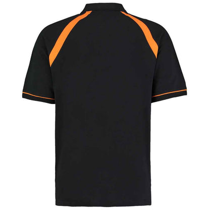 Black - Back - Kustom Kit Mens Oak Hill Polo Shirt