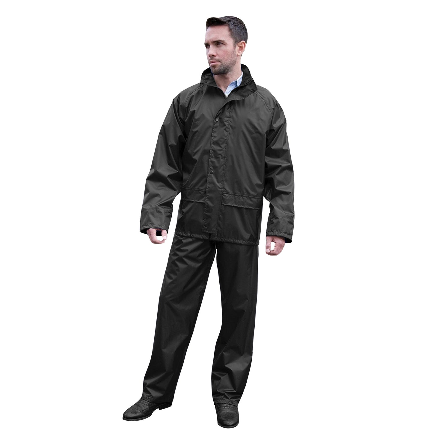 Black - Side - Result Core Unisex Adult Rain Suit
