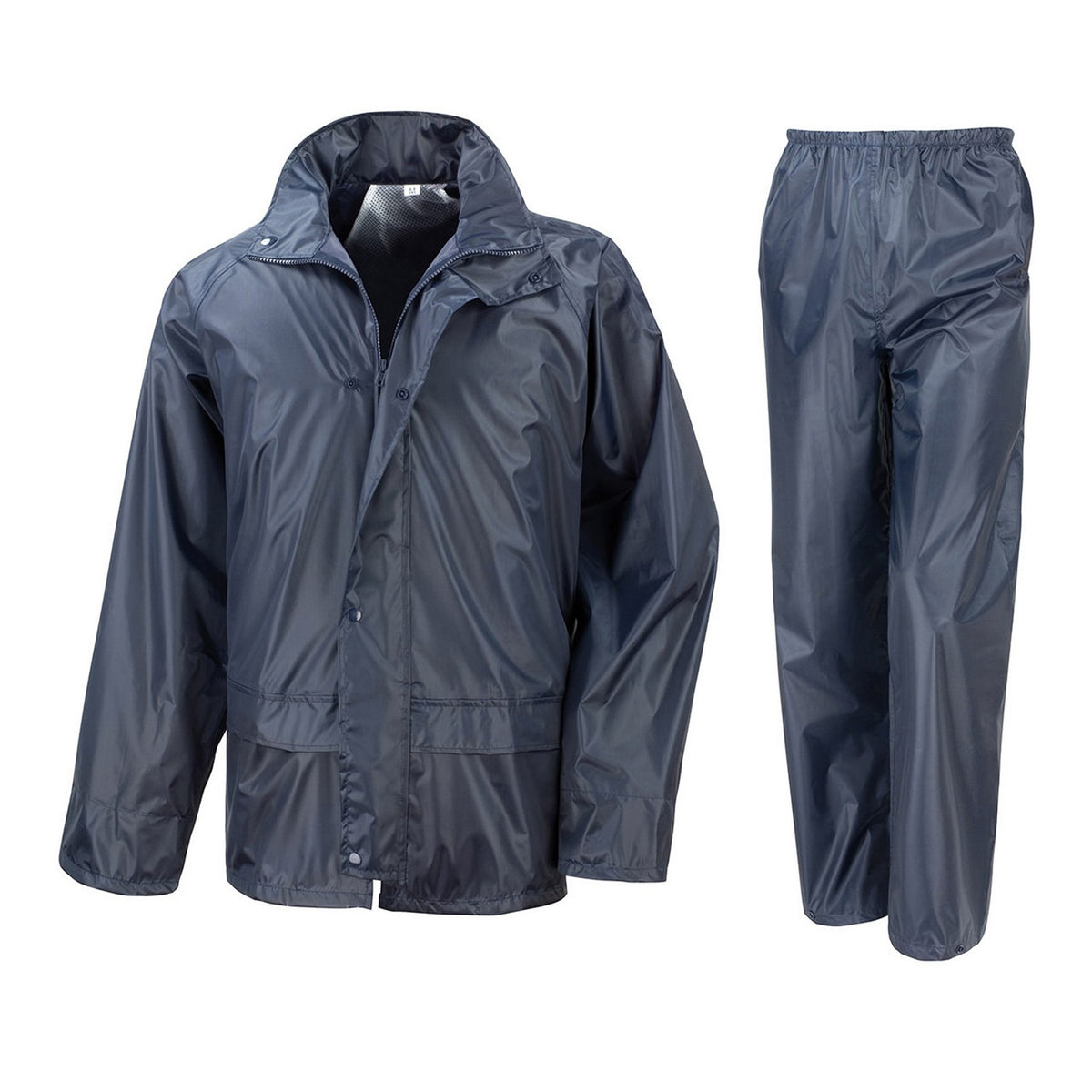 Navy - Front - Result Core Unisex Adult Rain Suit