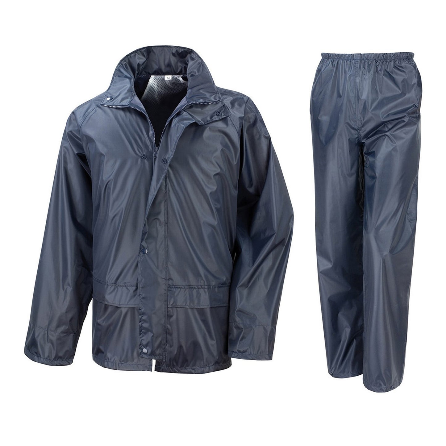 Navy - Front - Result Core Unisex Adult Rain Suit