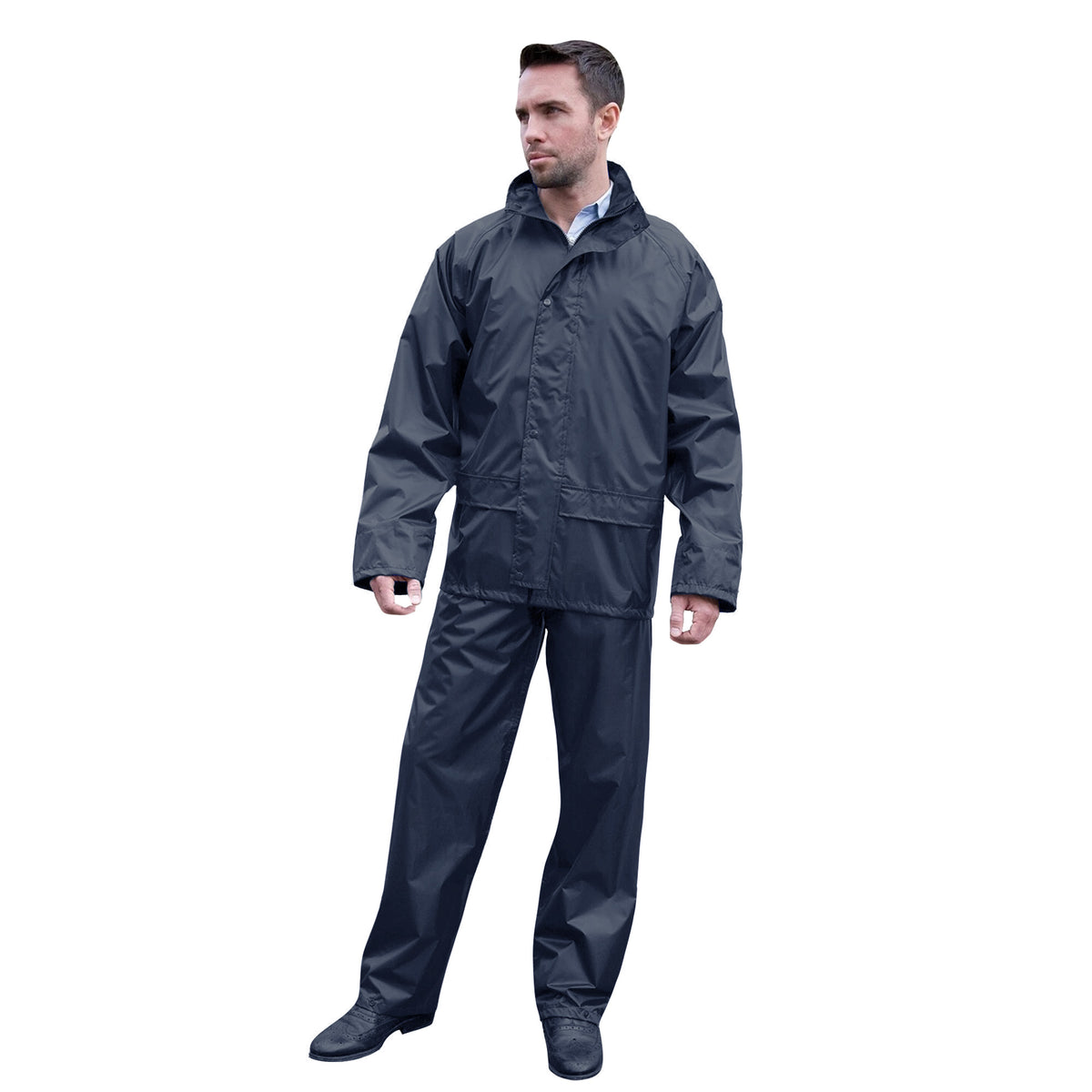 Navy - Side - Result Core Unisex Adult Rain Suit