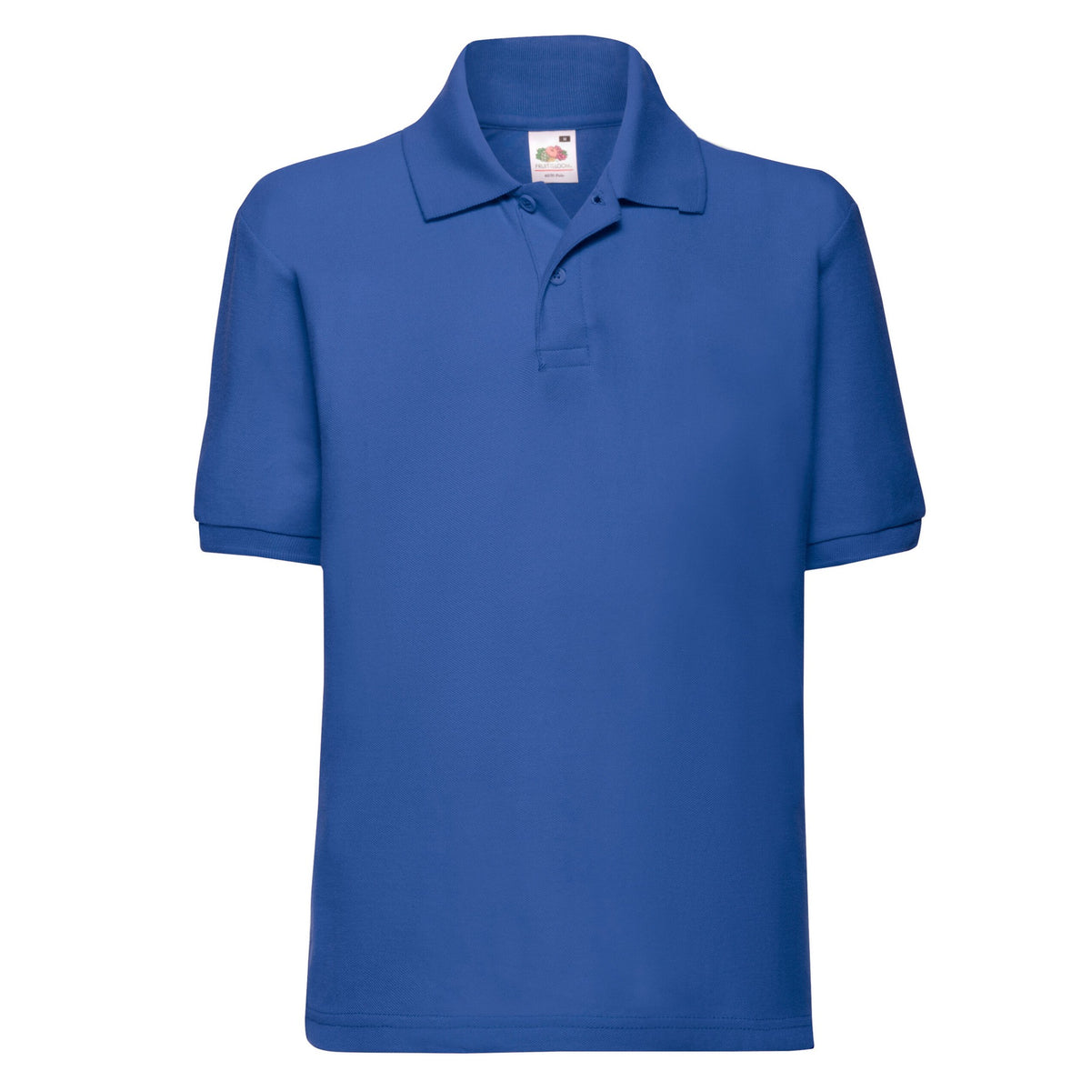 Royal Blue - Front - Fruit Of The Loom Childrens-Kids 65-35 Plain Pique Polo Shirt