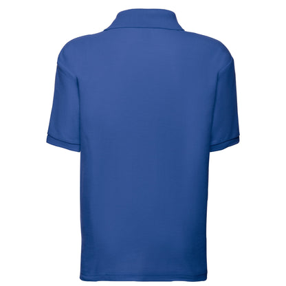 Royal Blue - Back - Fruit Of The Loom Childrens-Kids 65-35 Plain Pique Polo Shirt