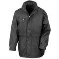 Black - Front - Result Mens City Executive Padded Jacket