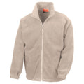 Natural - Front - Result Unisex Adult Polartherm Fleece Jacket