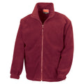Burgundy - Front - Result Unisex Adult Polartherm Fleece Jacket
