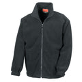 Black - Front - Result Unisex Adult Polartherm Fleece Jacket