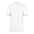 White-Navy - Back - Kustom Kit Womens-Ladies St Mellion Polo Shirt