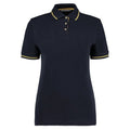 Navy-Sun Yellow - Front - Kustom Kit Womens-Ladies St Mellion Polo Shirt