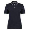 Navy-White - Front - Kustom Kit Womens-Ladies St Mellion Polo Shirt