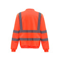 Orange - Back - Yoko Unisex Adult Hi-Vis Sweatshirt