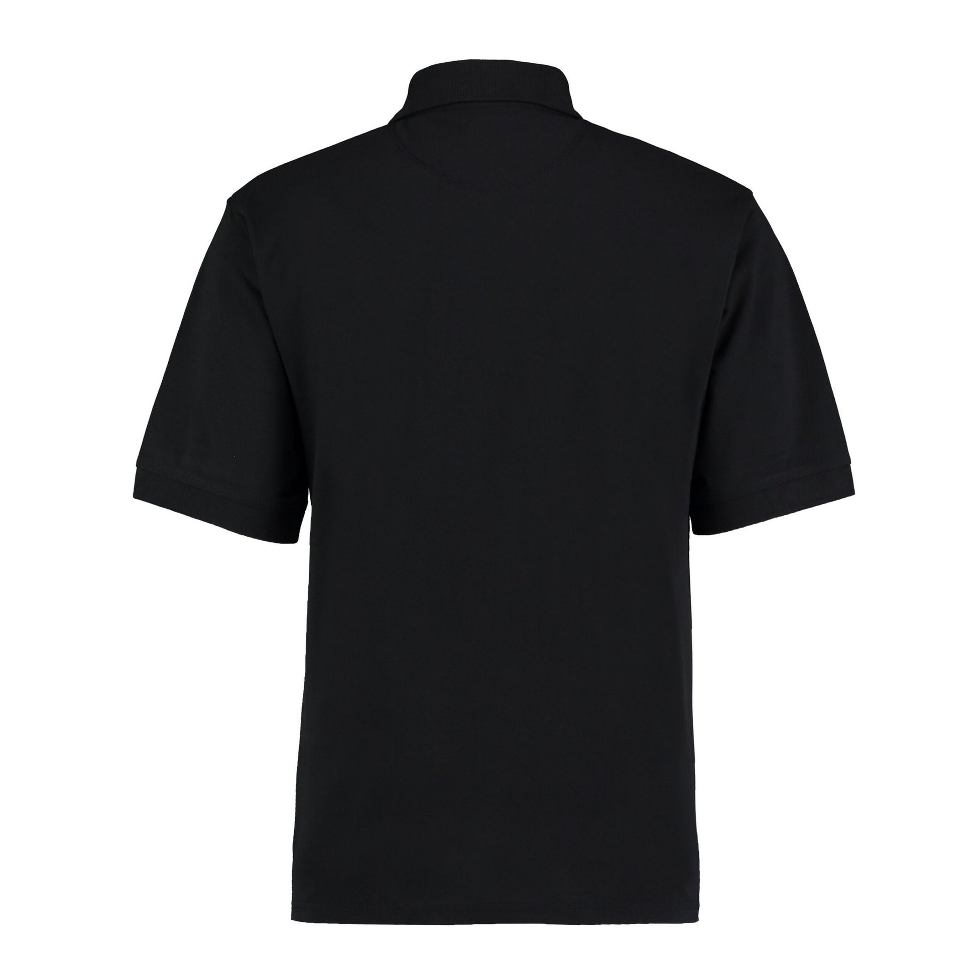 Black - Back - Kustom Kit Mens Chunky Superwash 60C Polo Shirt