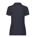 Deep Navy - Back - Fruit of the Loom Womens-Ladies Lady Fit 65-35 Polo Shirt