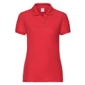 Red - Front - Fruit of the Loom Womens-Ladies Lady Fit 65-35 Polo Shirt