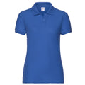 Royal Blue - Front - Fruit of the Loom Womens-Ladies Lady Fit 65-35 Polo Shirt