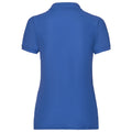 Royal Blue - Back - Fruit of the Loom Womens-Ladies Lady Fit 65-35 Polo Shirt