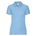 Sky Blue - Front - Fruit of the Loom Womens-Ladies Lady Fit 65-35 Polo Shirt