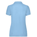 Sky Blue - Back - Fruit of the Loom Womens-Ladies Lady Fit 65-35 Polo Shirt