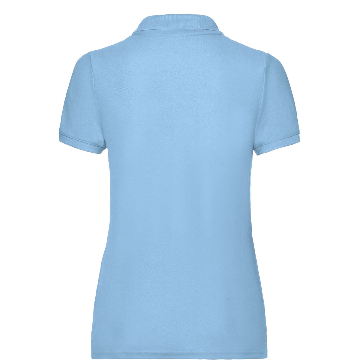 Sky Blue - Back - Fruit of the Loom Womens-Ladies Lady Fit 65-35 Polo Shirt