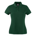 Bottle Green - Front - Fruit of the Loom Womens-Ladies Lady Fit 65-35 Polo Shirt