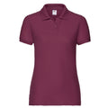 Burgundy - Front - Fruit of the Loom Womens-Ladies Lady Fit 65-35 Polo Shirt