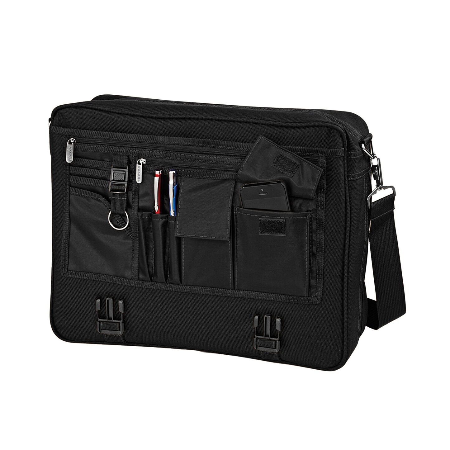 Black - Back - Quadra Portfolio Briefcase