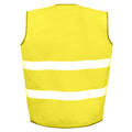 Fluorescent Yellow - Back - SAFE-GUARD by Result Unisex Adult Motorist Safety Vest Top