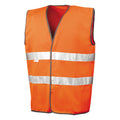 Fluorescent Orange - Front - SAFE-GUARD by Result Unisex Adult Motorist Safety Vest Top